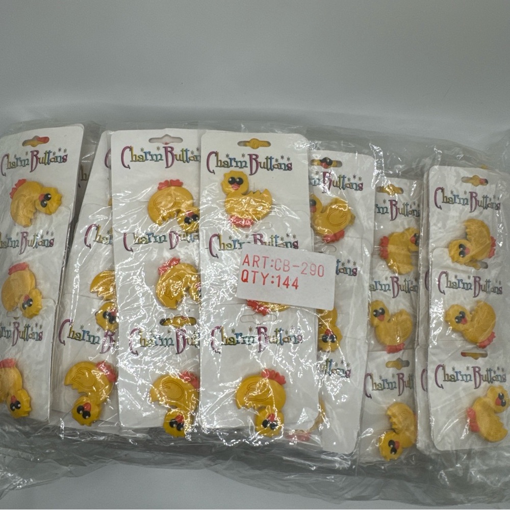 144 pcs Yellow Duck Ducky Charm Button Plugs Pins for Croc Clog Shoe New